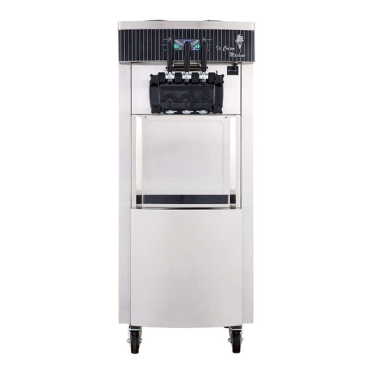 Premium 3-Flavors 20-28L/H Commercial Soft Serve Yogurt Ice Cream Machine Maker (SAK97524)