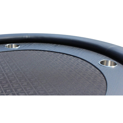 Premium 96-Inch Oval Poker Table With Racetrack And Chips Tray (SAK66823)