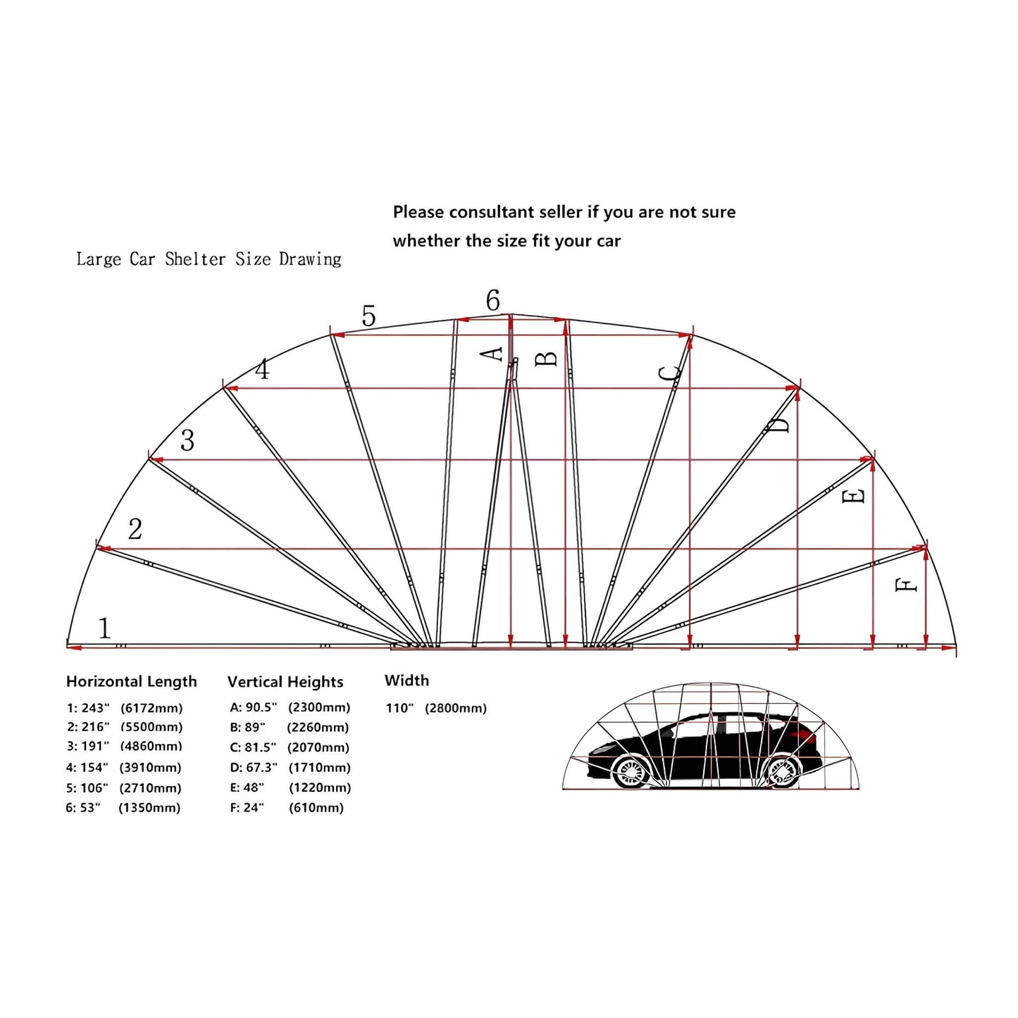[09X20FT] Alora Premium All-Weather Retractable Steel Frame Carport Canopy For Cars & SUVs (SAK41385)