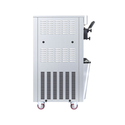 Commercial 25-30L/H Vertical 2000W 3-Flavor Soft Ice Cream Machine With Dual 6L Hoppers (SAK93406)