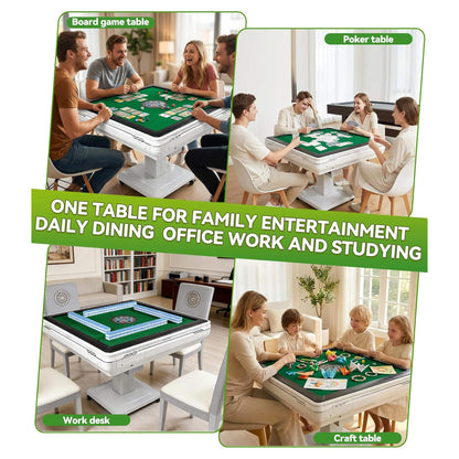 Premium Foldable 4-Player Automatic Mahjong Table With 2 Tile Sets (SAK57230)