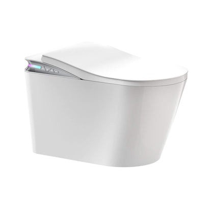 Nuvia Premium Smart Auto Flush Toilet With Foot Sensor, Remote, Heated Seat And Night Light (SAK56378)