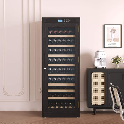 Nuvia 102-Bottle Smart Temperature-Controlled Multi-Tier Wine Cabinet For Home And Bar (SAK46361)