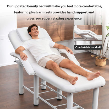 Professional Fully Adjustable Beauty Bed With Underbed Storage And Removable Cushions (SAK46813)