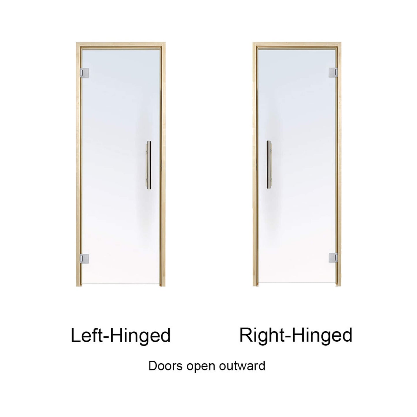 Prosaunas 36X81 Aspen Clear ADA Glass Sauna Door (SAK75843)
