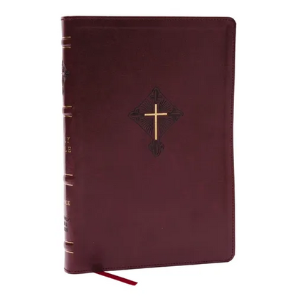 Rsv2ce, Thinline Large Print Catholic Bible, Crimson Leathersoft, Comfort Print - Imitation Leather