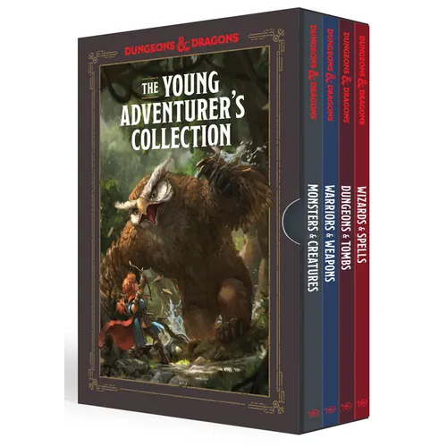 The Young Adventurer's Collection Box Set 1 [Dungeons & Dragons 4 Books]: Monsters & Creatures, Warriors & Weapons, Dungeons & Tombs, and Wizards & Sp - Paperback