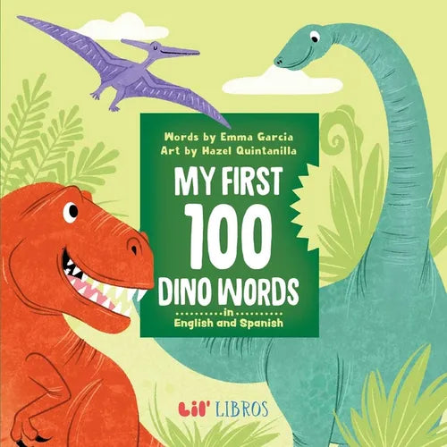 My First 100 Dino Words in English and Spanish - Board Book