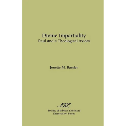 Divine Impartiality: Paul and a Theological Axiom - Paperback