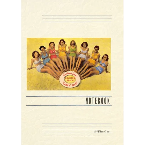 Vintage Lined Notebook Greetings from Boynton Beach - Paperback