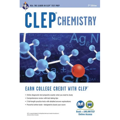 Clep(r) Chemistry Book + Online - Paperback