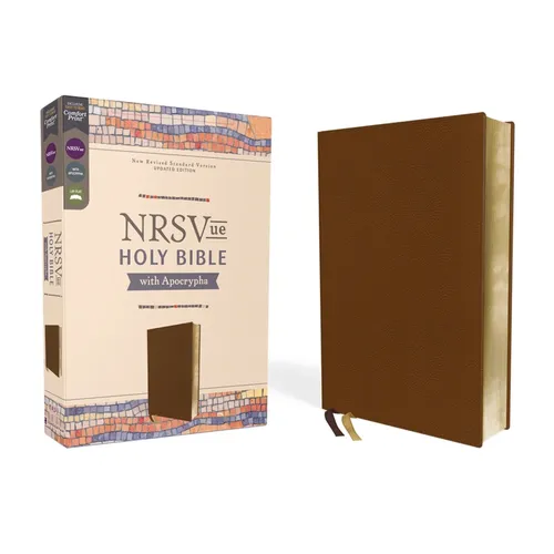 Nrsvue, Holy Bible with Apocrypha, Leathersoft, Brown, Comfort Print - Imitation Leather