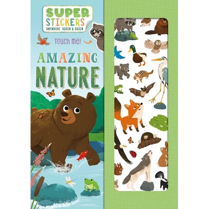 Amazing Nature: Reusable Sticker & Activity Book - Board Book
