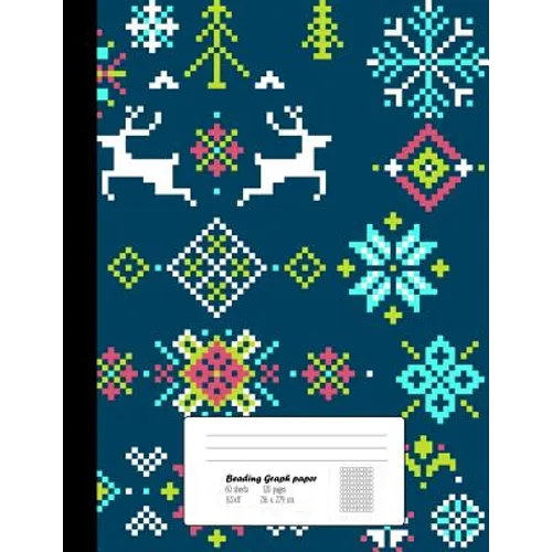 Beading Graph Paper: 8.5x11 Graph Paper for Design Beading Pattern- Beading on a Loom- Peyote Stitch Bead work, Bead Jewelry Bracelet /120 pages - Paperback
