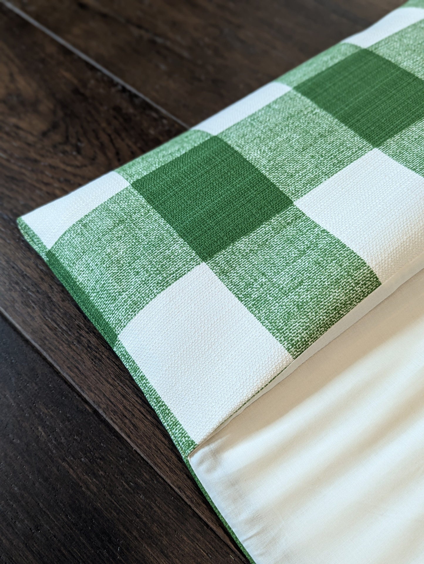 Green Check Slipcover, Compatible with IKEA Children's Poang Chair