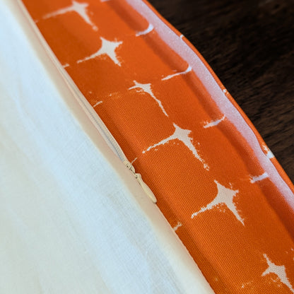 Orange Geometric Pattern Cushion Cover, Compatible with IKEA Children's Poang