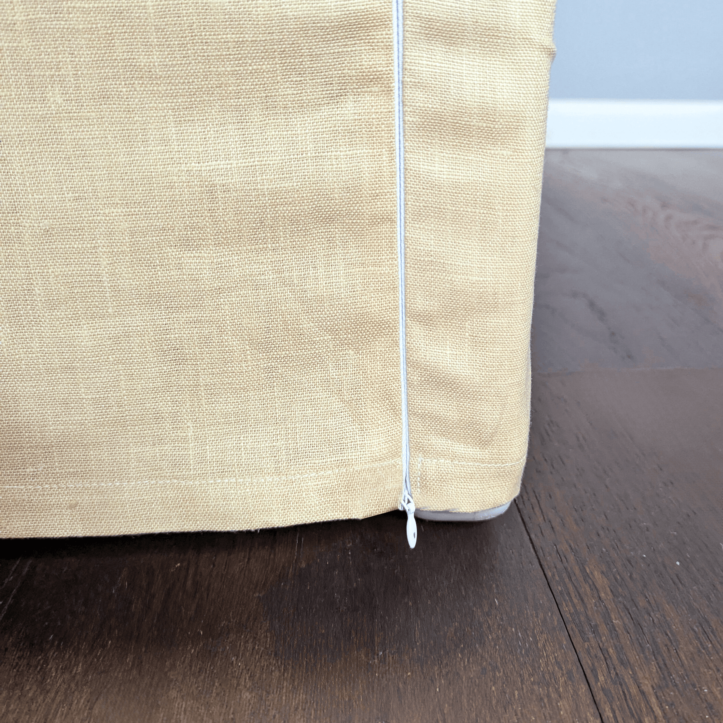 Farmhouse Beige European Linen Slipcover – Compatible with IKEA Knopparp Sofa (2-Seater or 3-Seater)