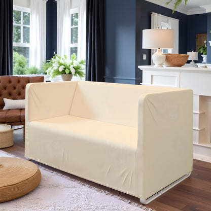Farmhouse Beige European Linen Slipcover – Compatible with IKEA Knopparp Sofa (2-Seater or 3-Seater)