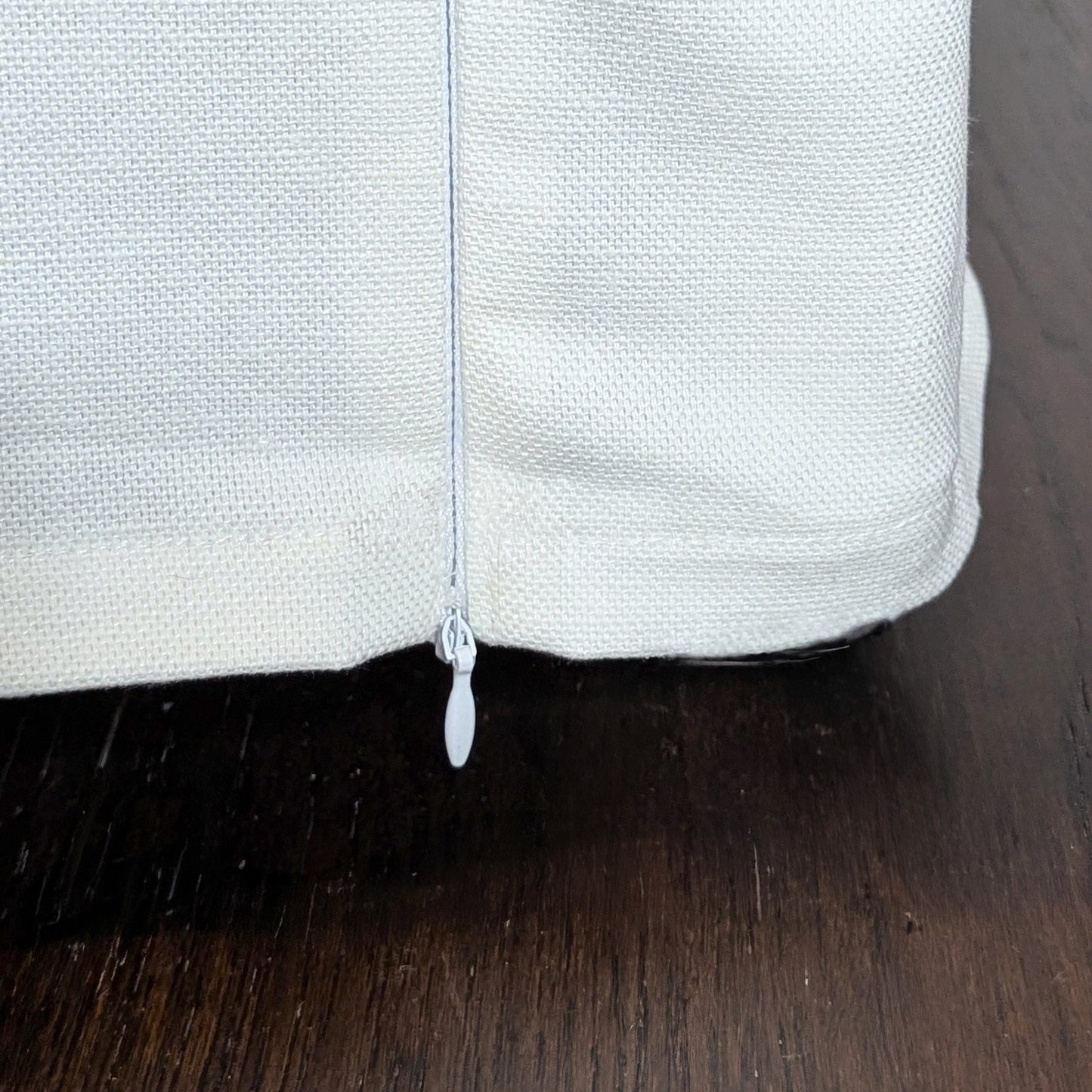 Solid White European Linen Slipcover – Compatible with IKEA Knopparp Sofa (2-Seater or 3-Seater)