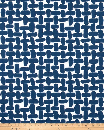 Modern Navy Blue Lattice Print Outdoor Slipcovers, Compatible with IKEA Havsten