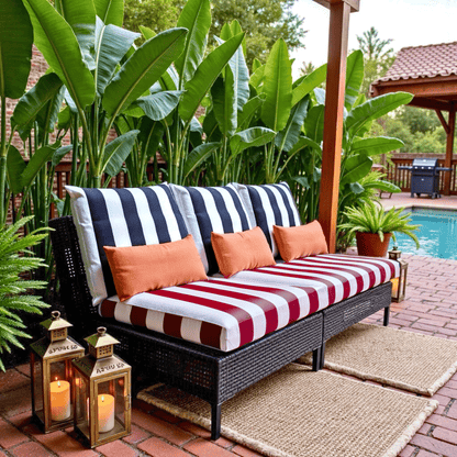 Black White Stripe Outdoor Pillow Covers – 2 Pack – Compatible with IKEA Duvholmen & Kuddarna