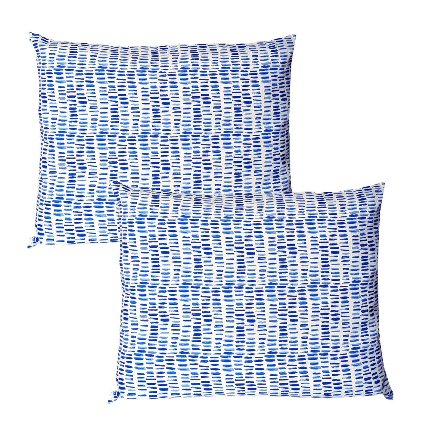 Blue Rain Outdoor Pillow Covers – 2 Pack – Compatible with IKEA Duvholmen & Kuddarna