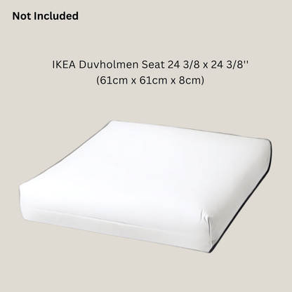 Green Banana Leaf Outdoor Seat Cushion Covers – 2 Pack – Compatible with IKEA Duvholmen