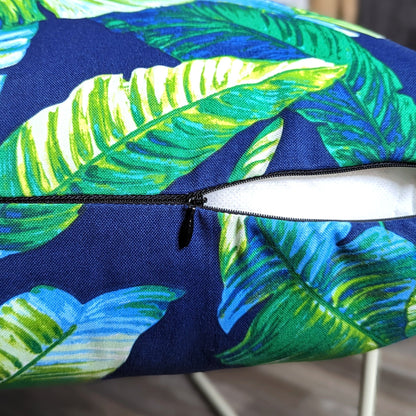Green Banana Leaf Outdoor Seat Cushion Covers – 2 Pack – Compatible with IKEA Duvholmen