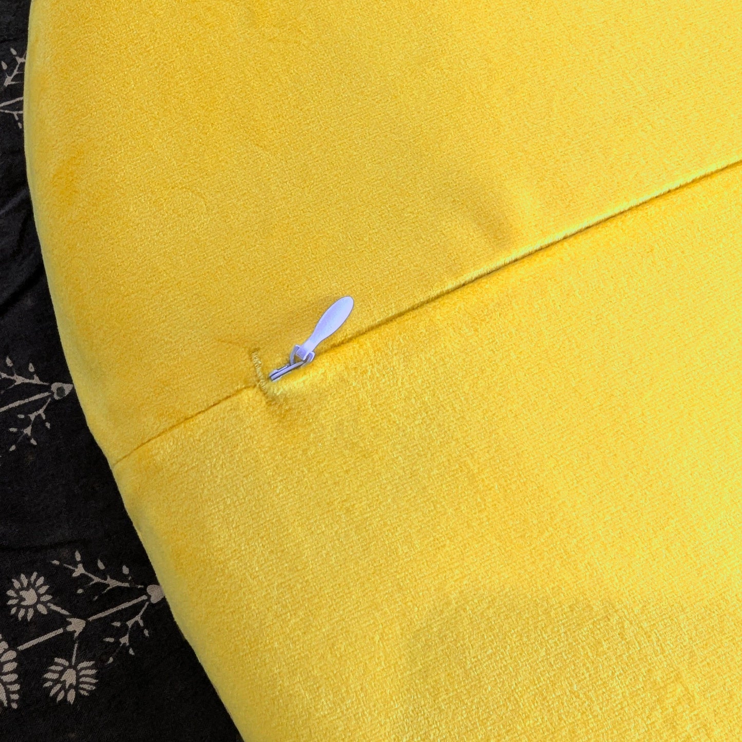 Bright Yellow Velvet Slipcover – Compatible with IKEA Skruvsta Chair
