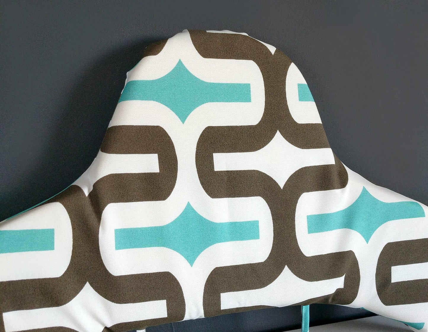Highchair Cushion Cover for IKEA Klammig & Pyttig | Retro Blue Print | Rockin Cushions