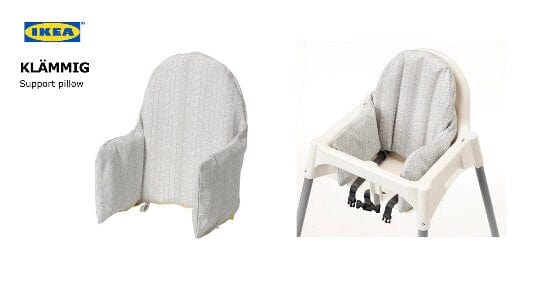 Highchair Cushion Cover for IKEA Klammig & Pyttig | Retro Blue Print | Rockin Cushions