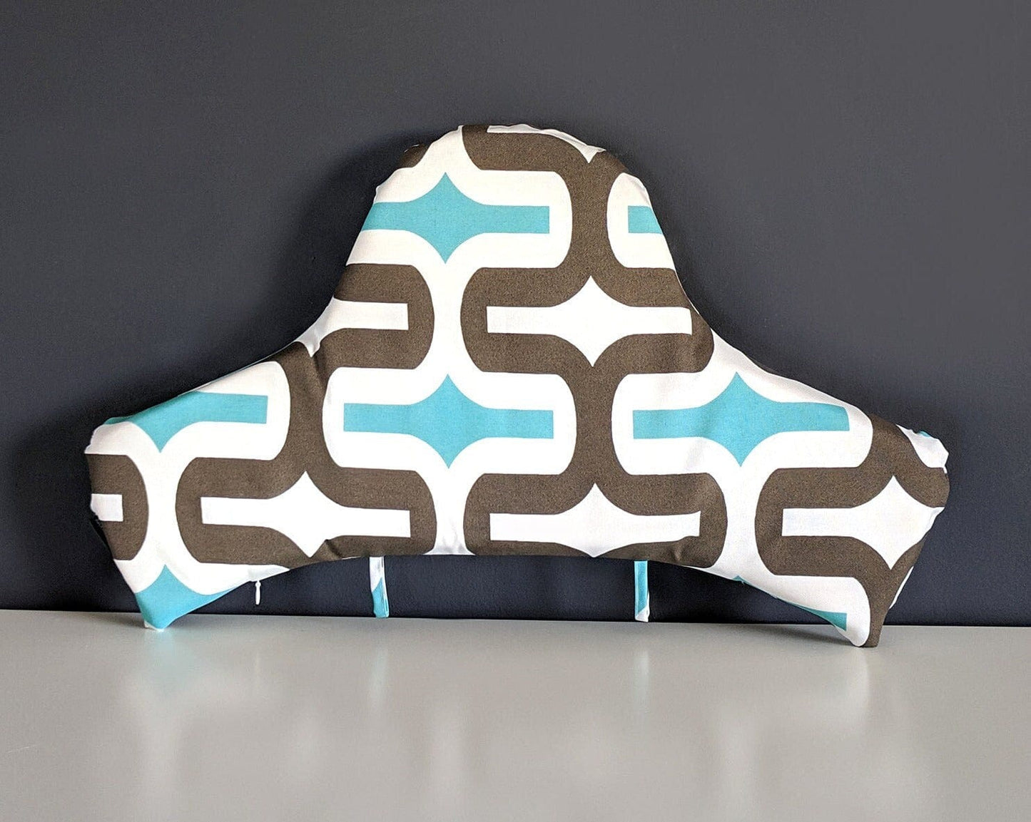 Highchair Cushion Cover for IKEA Klammig & Pyttig | Retro Blue Print | Rockin Cushions