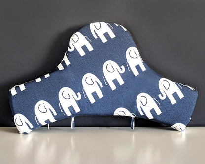 Highchair Cushion Cover for IKEA Klammig & Pyttig | Navy Blue Elephant Print | Rockin Cushions