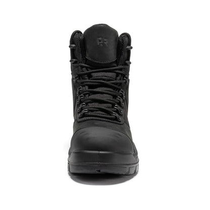 ROCKROOSTER Stowe Black 7 inch Composite Toe Leather Work Boots CP212BK