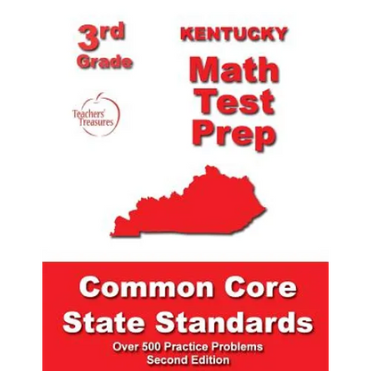 Kentucky 3rd Grade Math Test Prep: Common Core State Standards - Paperback