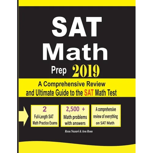 SAT Math Prep 2019: A Comprehensive Review and Ultimate Guide to the SAT Math Test - Paperback