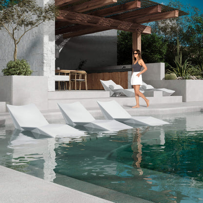 Alora S-Shaped Outdoor Natural Arc Pool Lounger (SAK82405)