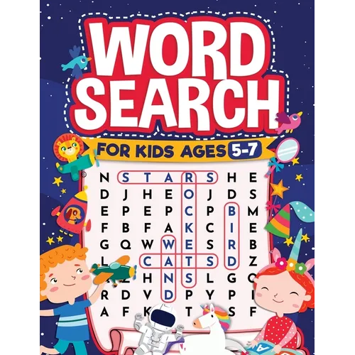 Word Search for Kids Ages 5-7: Fun Word Search for Clever Kids to Improve their Learning Skills and Practice Vocabulary: Great educational workbook wi - Paperback