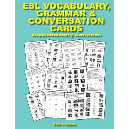ESL Vocabulary, Grammar & Conversation Cards: Supplementary Activities - Paperback