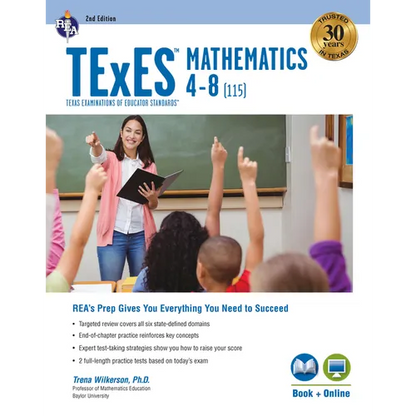 TExES Mathematics 4-8 (115) Study Guide 2025-2026 - Paperback
