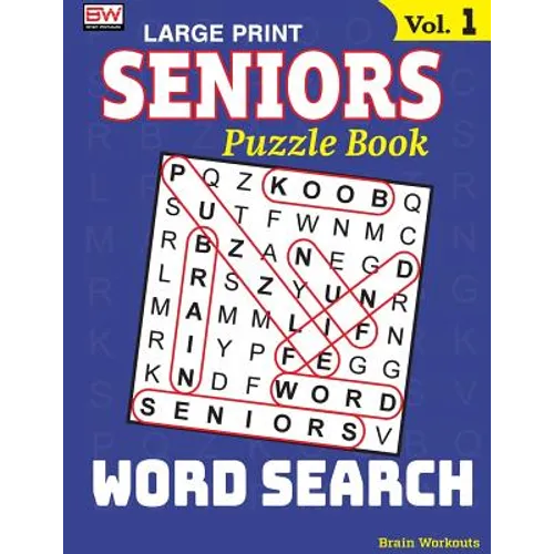 SENIORS Puzzle Book: WORD SEARCH, Specially designed for adults - Paperback