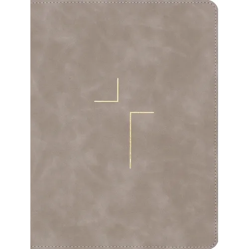 The Jesus Bible, ESV Edition, Leathersoft, Stone - Imitation Leather