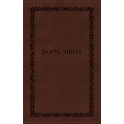 Rvr60, Santa Biblia, Tierra Santa, Letra Grande, Leathersoft, Café, Con Cierre, Palabras de Jesús En Rojo, Comfort Print - Imitation Leather