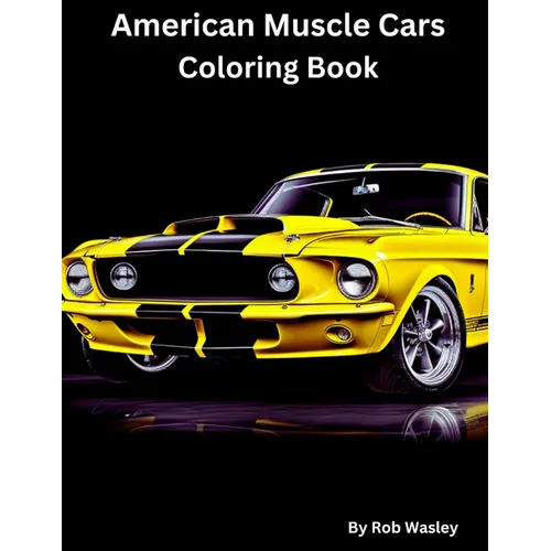 American Muscle Car Coloring Book - Paperback