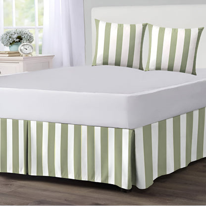 400TC Stripe Border Frame Cotton Sateen Duvet Cover Set
