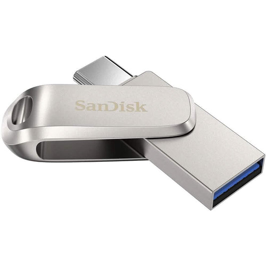 SanDisk 512GB Ultra Dual Drive Luxe USB 3.1 Flash Drive (USB Type-C / Type-A) (Refurbished)