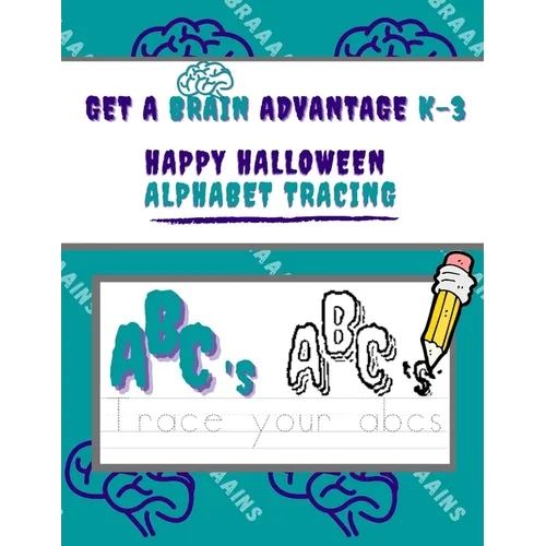 Happy Halloween Alphabet Tracing Book: 8.5 x 11 inch, alphabet and number tracing book, classic cartoons, for young ages and grades K-3 - Paperback