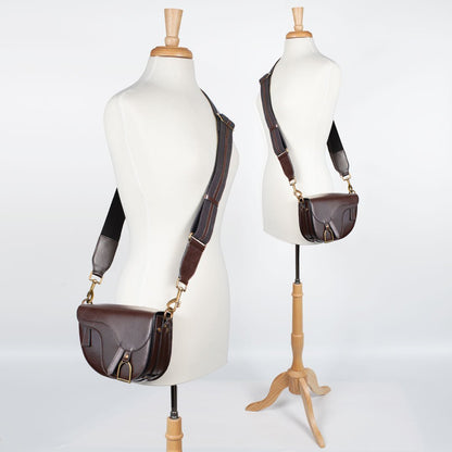 Signature Saddle Bag - Luxury Leather Handbag in Deep Brown