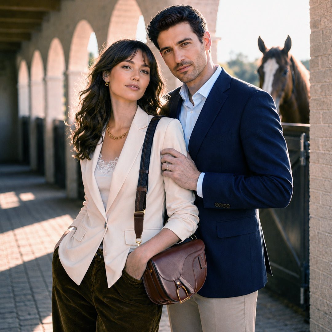 Signature Saddle Bag - Luxury Leather Handbag in Deep Brown