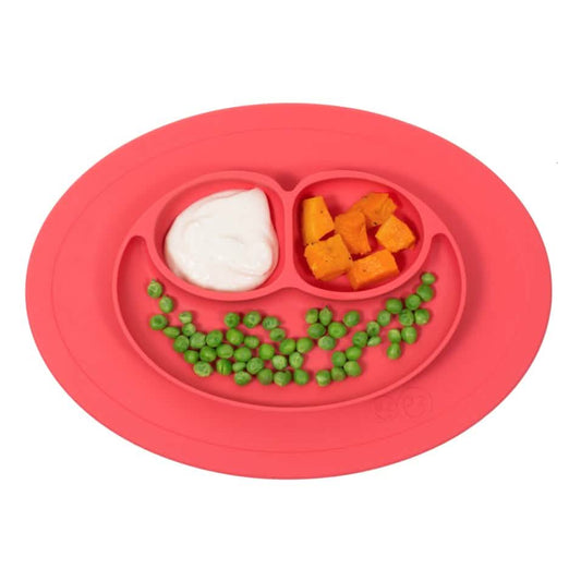 Silicone Feeding Placemat and 3-Section Plate